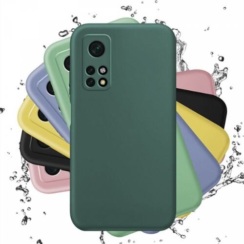 Nillkin silikonski ovitek za Xiaomi Mi 11i / Poco F3 - mat zelen Cene