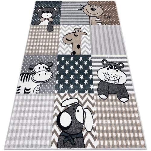 RugsX Preproge Preproga FUN Pets za otroke, živali siva 120x170 cm Siva Cene