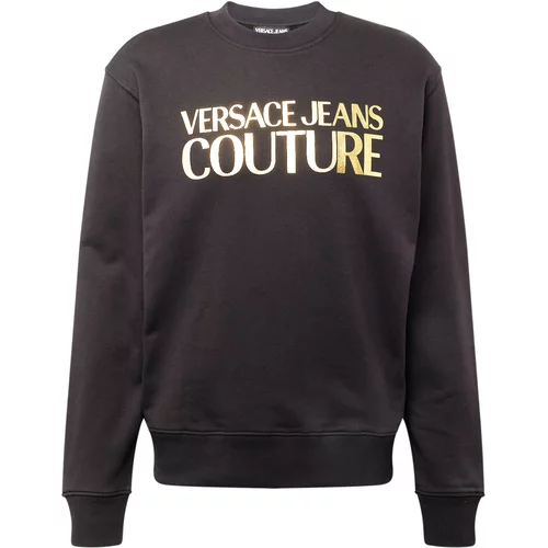 Versace Jeans Couture Sweater majica zlatna / crna