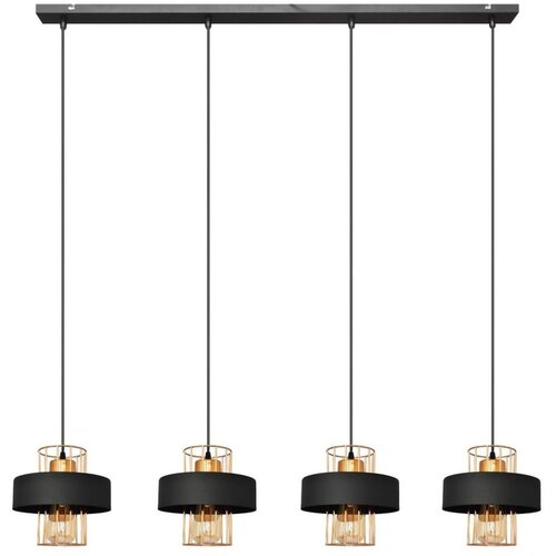  Luster na sajli VOLTA 4xE27/15W/230V crna/rose gold Cene