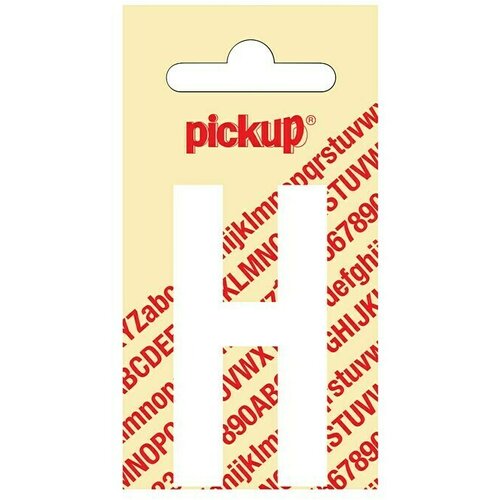 Pickup Naljepnica (Motiv: H, Bijele boje, Visina: 60 mm) Slike