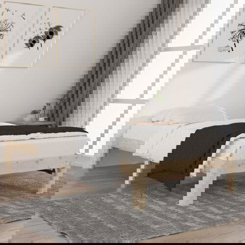 Furnova Posteljni okvir iz trdne borovine 90x200 cm, (21937988) Slike