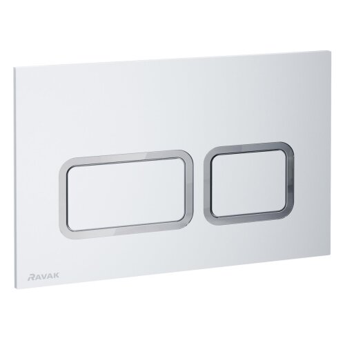 Ravak X01739 - taster za ispiranje twin 24,7x16,5 cm bela Slike