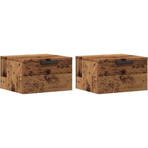 Maison Chic Stenski Dvo delni komplet Nočne omarice - Nočne mize artisan hrast 34x30x20 cm, (21688498) Cene