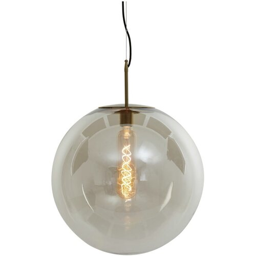 Light &amp;amp; Living Viseča svetilka v bronasti barvi s steklenim senčilom &amp;oslash; 48 cm Medina &amp;ndash; Slike