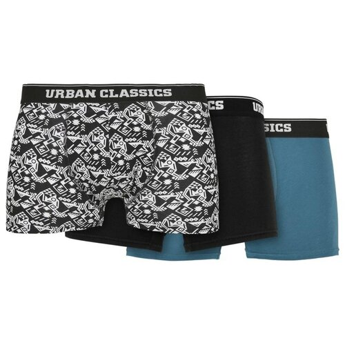 Urban Classics muške bokserice Organic 3-Pack Detail Aop/black/jasper Slike