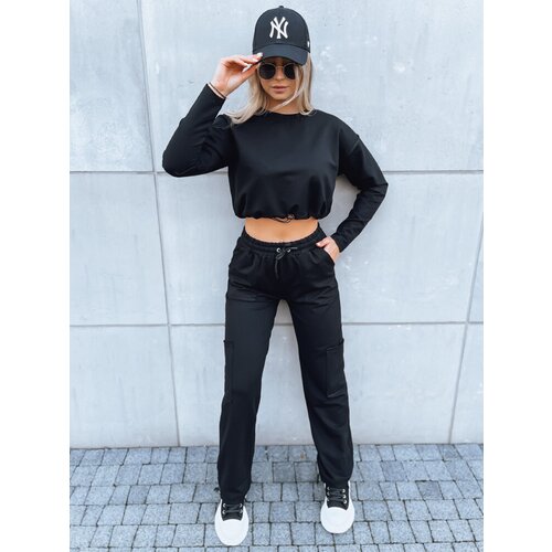 DStreet Komplet dresowy damski CHARM czarny Slike