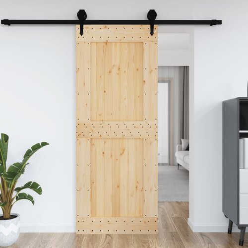vidaXL Vrata 90x210 cm trdna borovina Cene
