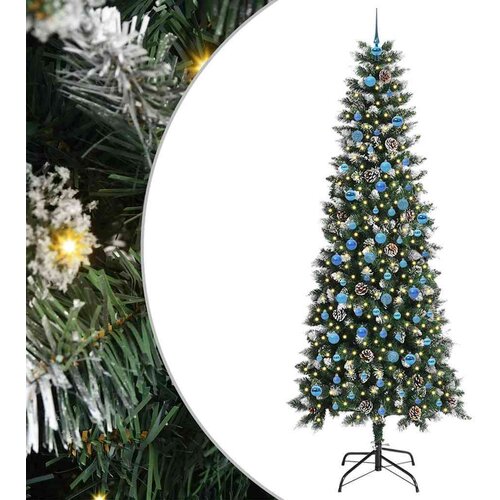 vidaXL Umestno božično drevo med 300 LED Zelena 96 x 96 x 240 cm Cene