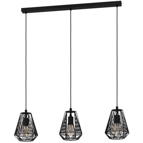 Eglo Viseća lampa STYPE 3xE27 96 cm crna 43693 Slike