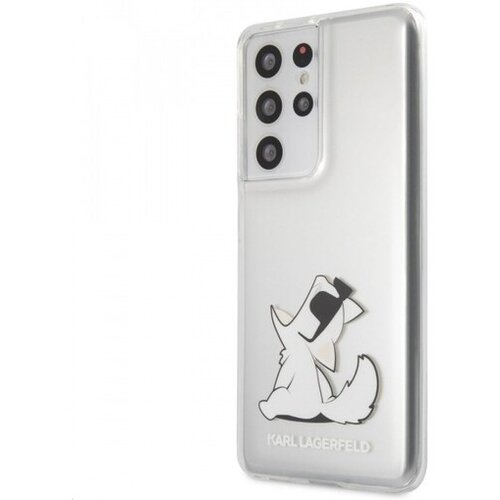 Karl Lagerfeld Klhcs21lcfnrc za samsung galaxy s21 ultra g998 prozorna trda zaščita - choupette fun Cene