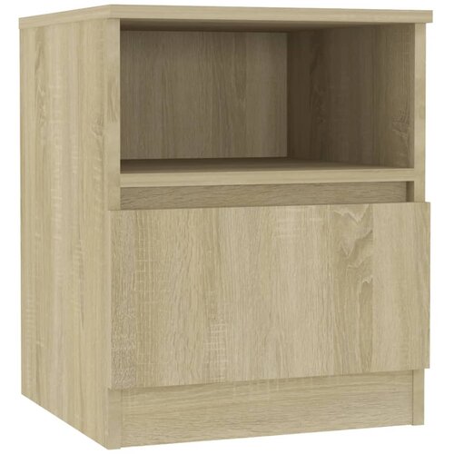 Maison Chic Nočna omarica - Nočna miza sonoma hrast 40x40x50 cm iverna plo&amp;scaron;ča, (21686825) Slike