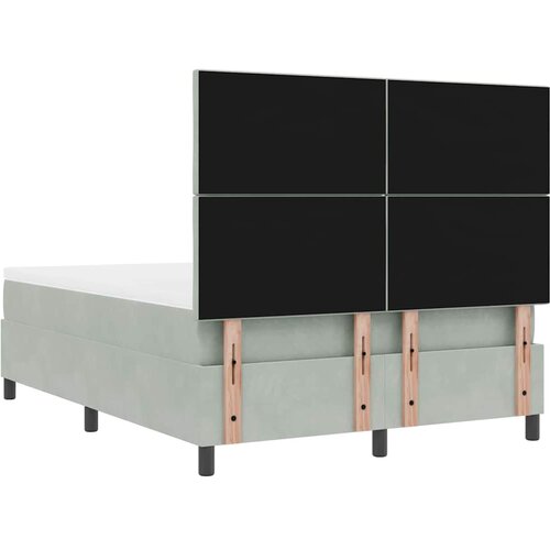  Krevet s opruga kutije Svjetlosiva 200 x 160 cm Bar&amp;scaron;un Slike