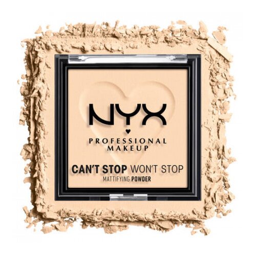 NYX Professional Makeup kompaktni puder - Can&amp;#039;t Stop Won&amp;#039;t Stop Mattifying Powder - Fair (CSWSM01) Slike