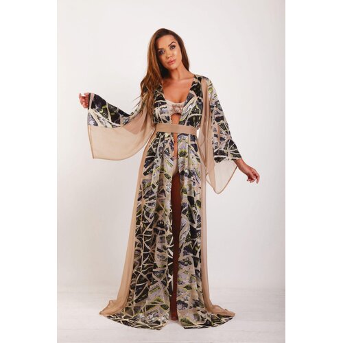 DEVI COLLECTION Ženski kaftan Anna bež Cene