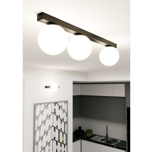  plafonsko svetlo fit 3xE14/10W/230V crna/bela Slike
