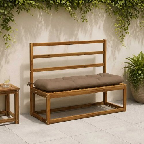  Jastučić za klupu VIANEN 100% poliester Sivosmeđa - Sivosmeđa 120 x 40 x 12 cm Cijene
