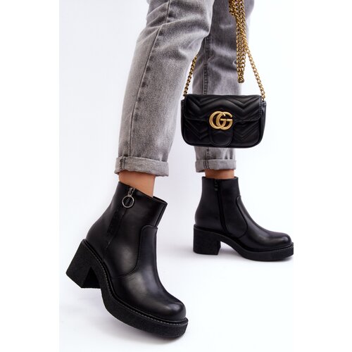Sergio Leone Women&amp;#039;s Zipper Boots Black Romella Slike