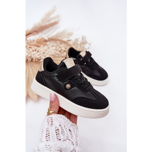 Boto Sports Shoes Sneakers Girls With Velcro Black Zarina Cene