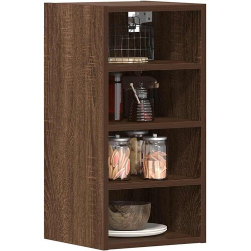 VidaXL viseča omara rjavega hrasta 30x29,5x60 cm inženirski les Slike