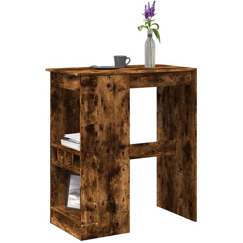  Barski stol s držačima boja hrasta 90x47,5x103,5 cm drveni Slike