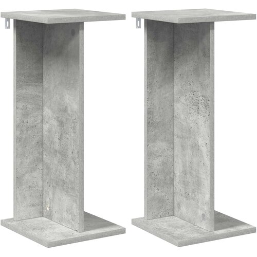  Stalak za biljke 2 pcs Betonsko Siva 25 x 25,5 x 60,5 cm Slike