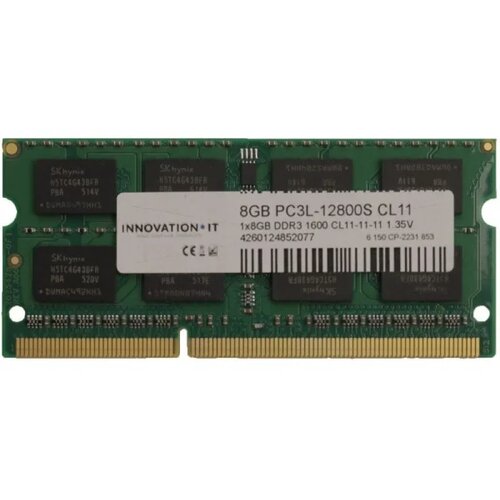 Ram SODIMM DDR3L 1600 8GB Innovation IT CL11 1.35V Cijene