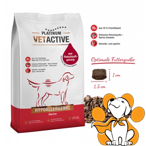 Platinum Suva hrana za pse VetActive Hypoallergenic Dog 1.5kg Cene