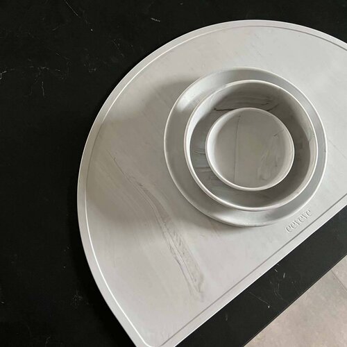 Eeveve&amp;reg; silikonski tanjur large marble cloudy gray Slike