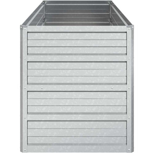 VidaXL Povi&amp;scaron;ena vrtna gredica 100 x 40 x 45 cm pocinčani čelik srebrna Slike