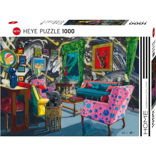 Heye puzzle 1000 delova Norman O'Flynn Room With Deer 29973 Slike