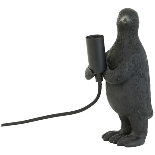 Light & Living Mat črna namizna svetilka (višina 24 cm) Penguin –