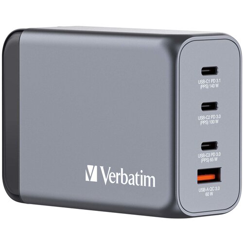 Verbatim GNC-240 GaN Charg. 240W 3xUSB-C PD, 1xUSB-A QC 3.0 32205 Cijene