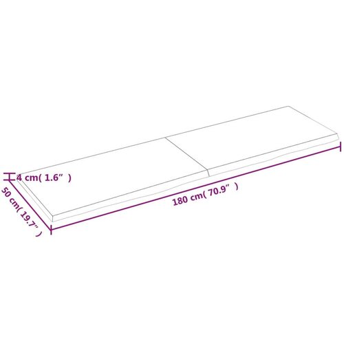  Kopalniški pult temno siv 180x50x4 cm obdelan trden les Cene