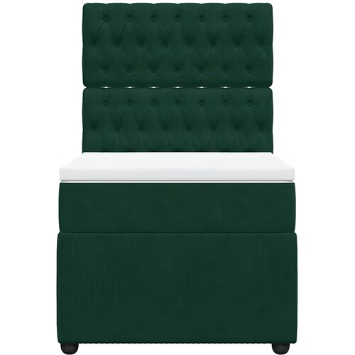 Box spring krevet s madracem tamnozeleni 100x200 cm bar&amp;scaron;unasti Slike