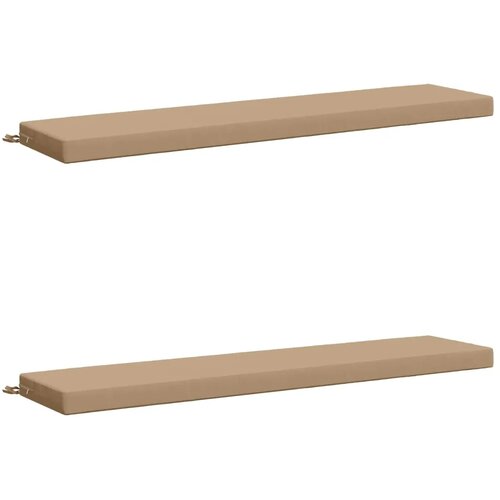  Jastučići za klupe - 2 dijela SOEST 2 kom. 100% poliester - Pijesak 200 x 40 x 8 cm Melange Cijene