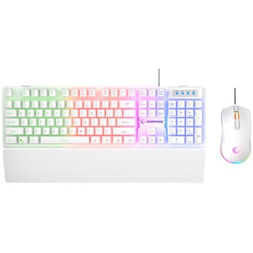 Rampage Tastatura+miš žični set KM-RX7 FORTUNA V2 beli 42578 Cene