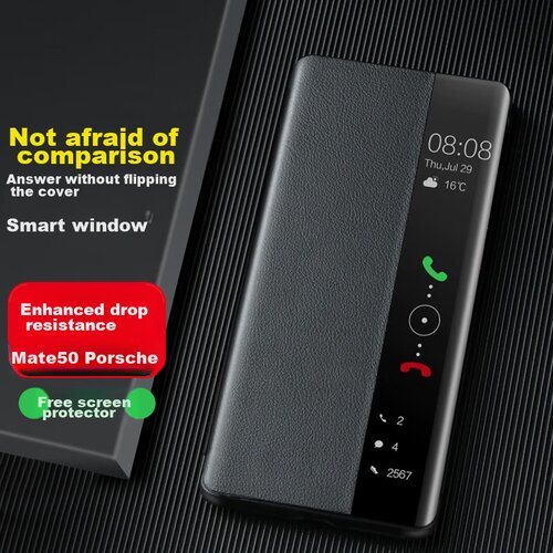  ZhengJian Maska za mobilni telefon Huawei Mate 50 RS Porsche Design, Crna Slike