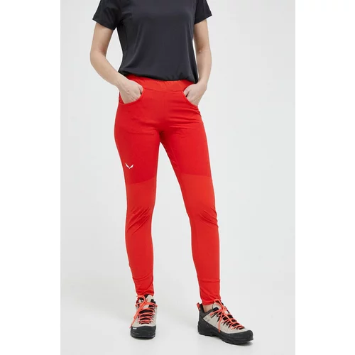 Salewa Outdooor hlače Agner rdeča barva