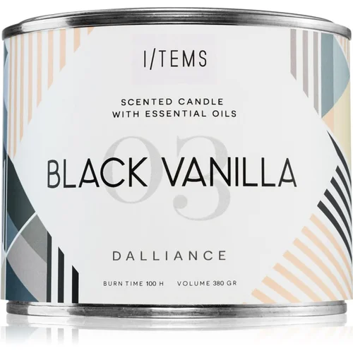 Items Essential Outdoor Black Vanilla vanjska svijeća 380 g