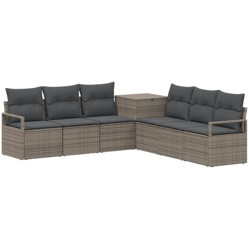  Set sofe 7 kom. Siva i tamno siva 120 x 62 x 69 cm Slike