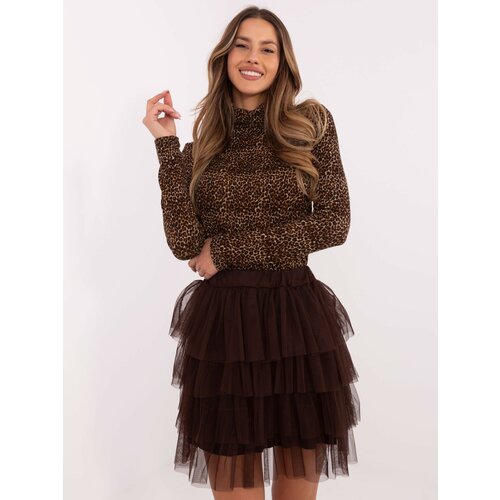 Och Bella Skirt-TW-SD-BI-0517.84-dark brown Cijene