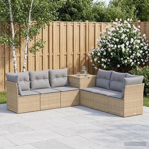  Set sofe 7 kom. Bež i svijetlo siva 234 x 234 x 85 cm Cene