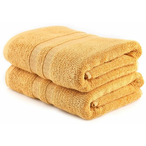  ayliz - mustard mustard bath towel set (2 pieces) Cene