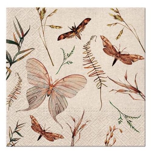  Decoupage salvete - Moths - 1kom KORISTI SE Slike
