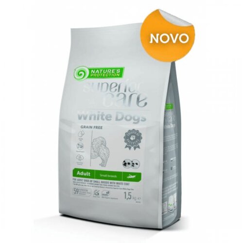 Natures Protection npsc white dog grain free with insect adult small/mini 10 kg Cene