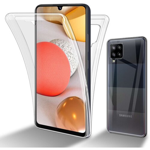 Cadorabo Samsung Galaxy A42 4G in transparentno - 360&deg; za&scaron;čita celotnega telesa - Za&scaron;čita spredaj in zadaj, vsestranska za&scaron;čita s &scaron;čitnikom zaslona, (20860658) Cene