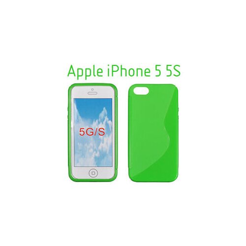 Mobiline gel etui s-vzorec zeleni neprosojni za apple iphone 5 5S se Slike