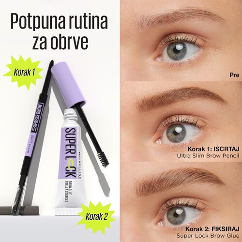 Maybelline Super Lock fiksacijski gel za obrvi odtenek 8 g Slike