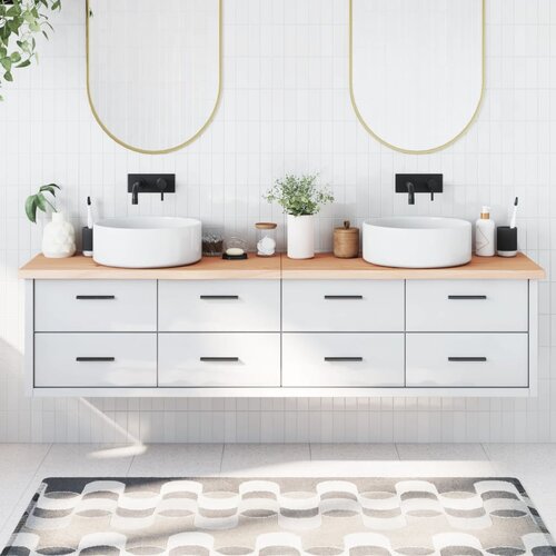  Kupaonska radna ploča 200x60x(2-4) cm netretirano masivno drvo Slike